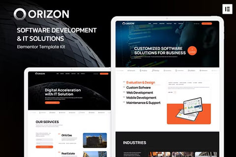Orizon – Software Development & IT Solutions Elementor Template Kit